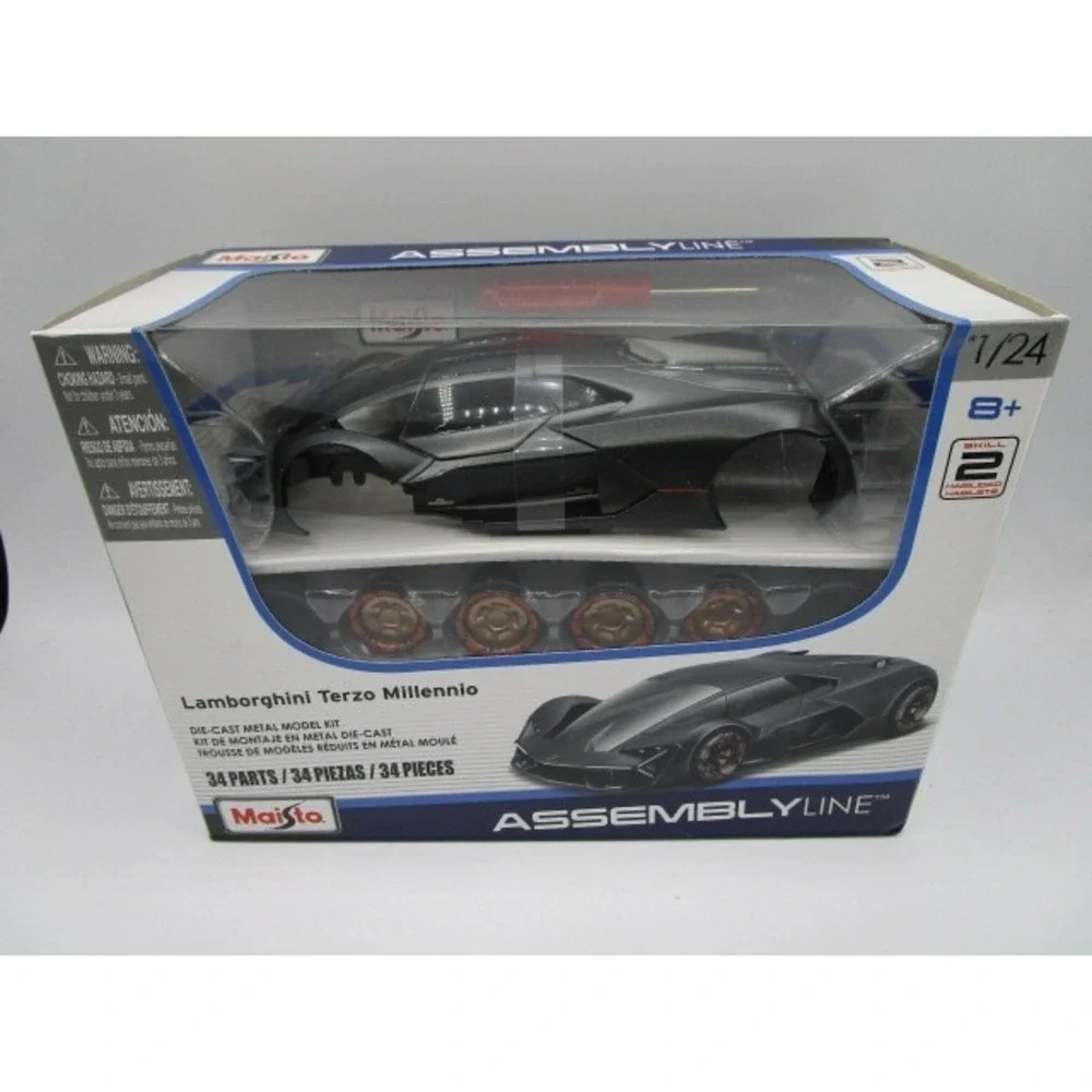 Maisto 1:24 Assembly Line Lamborghini Terzo Millennio Die Cast Model 34 Pieces